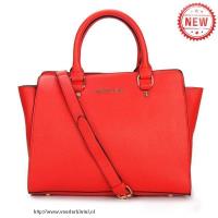 michael kors selma top-zip groot rood boekentassen Handtassen Gent txs6h548